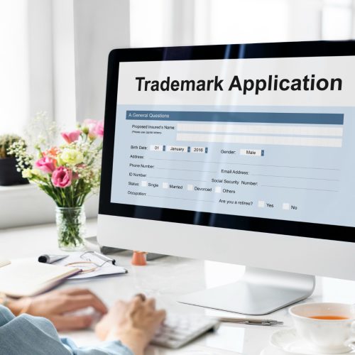 trademark-application-document-form-concept